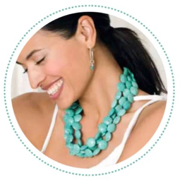 :: S&D Sterling+Turquoise Sea Necklace - Picture 6 of 15